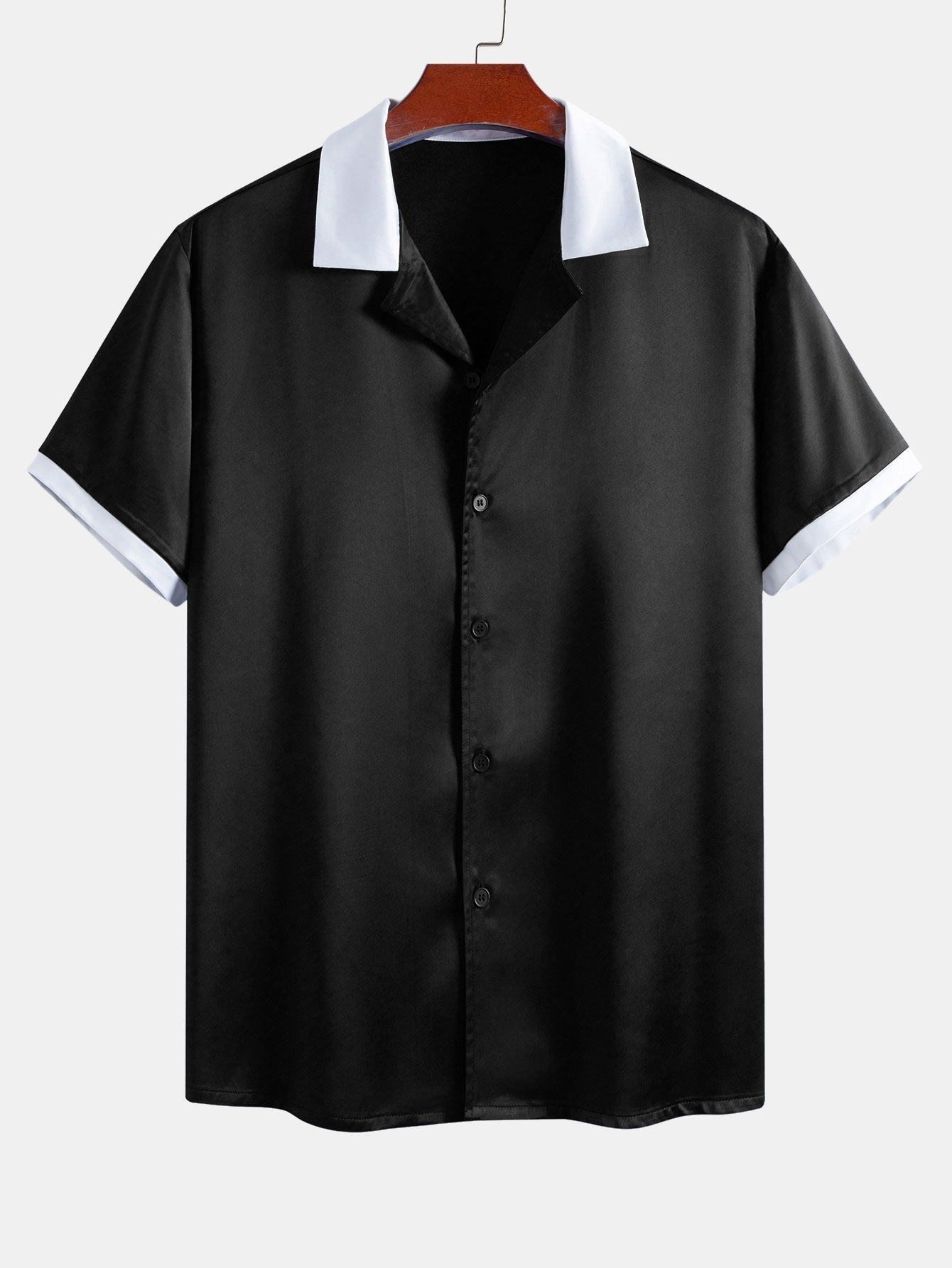 Contrast Satin Shirt & Contrast Satin 7“ Shorts