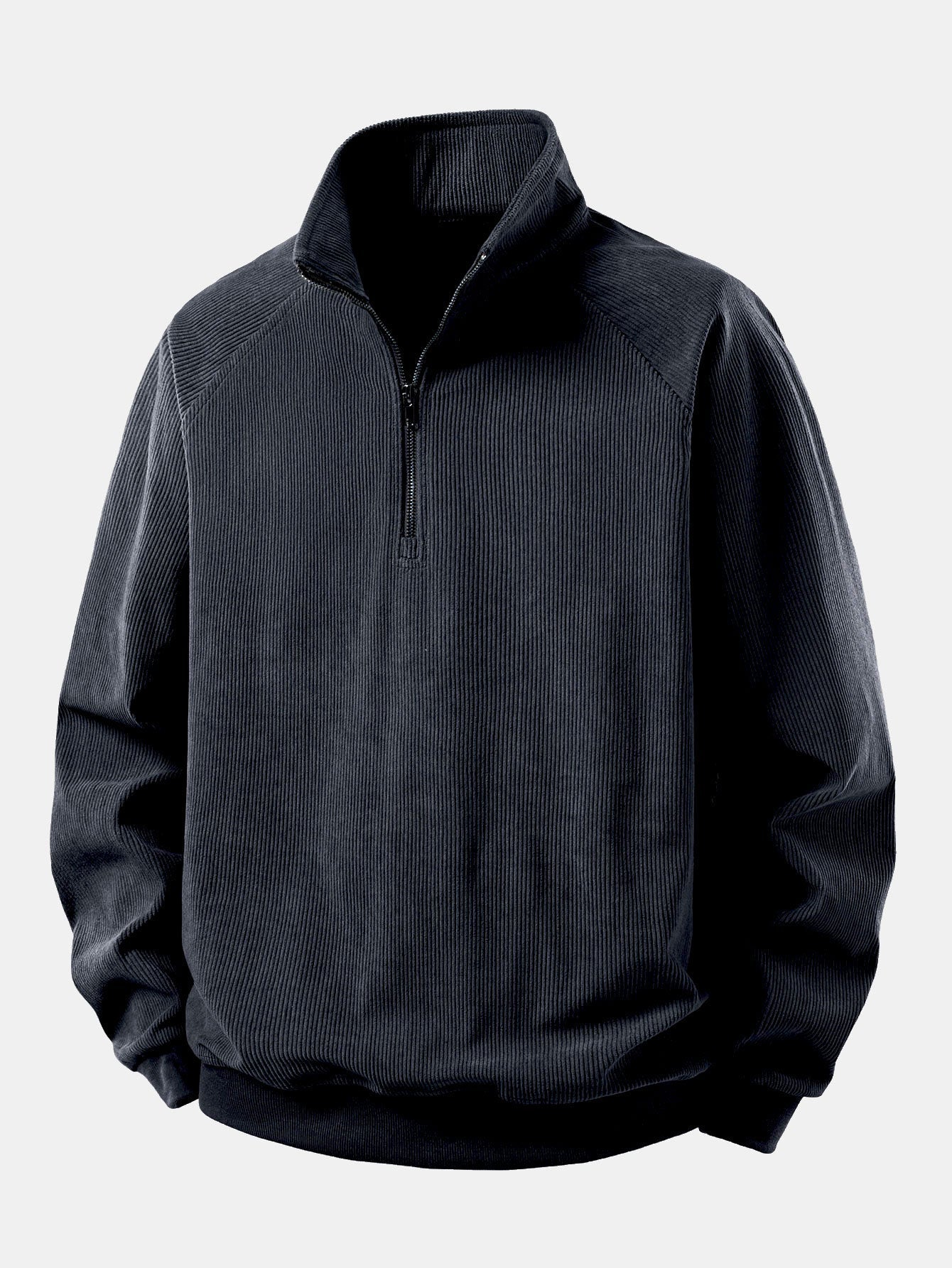 Quarter Zip Corduroy Raglan Sleeve Sweatshirt & Straight Leg Corduroy Pants