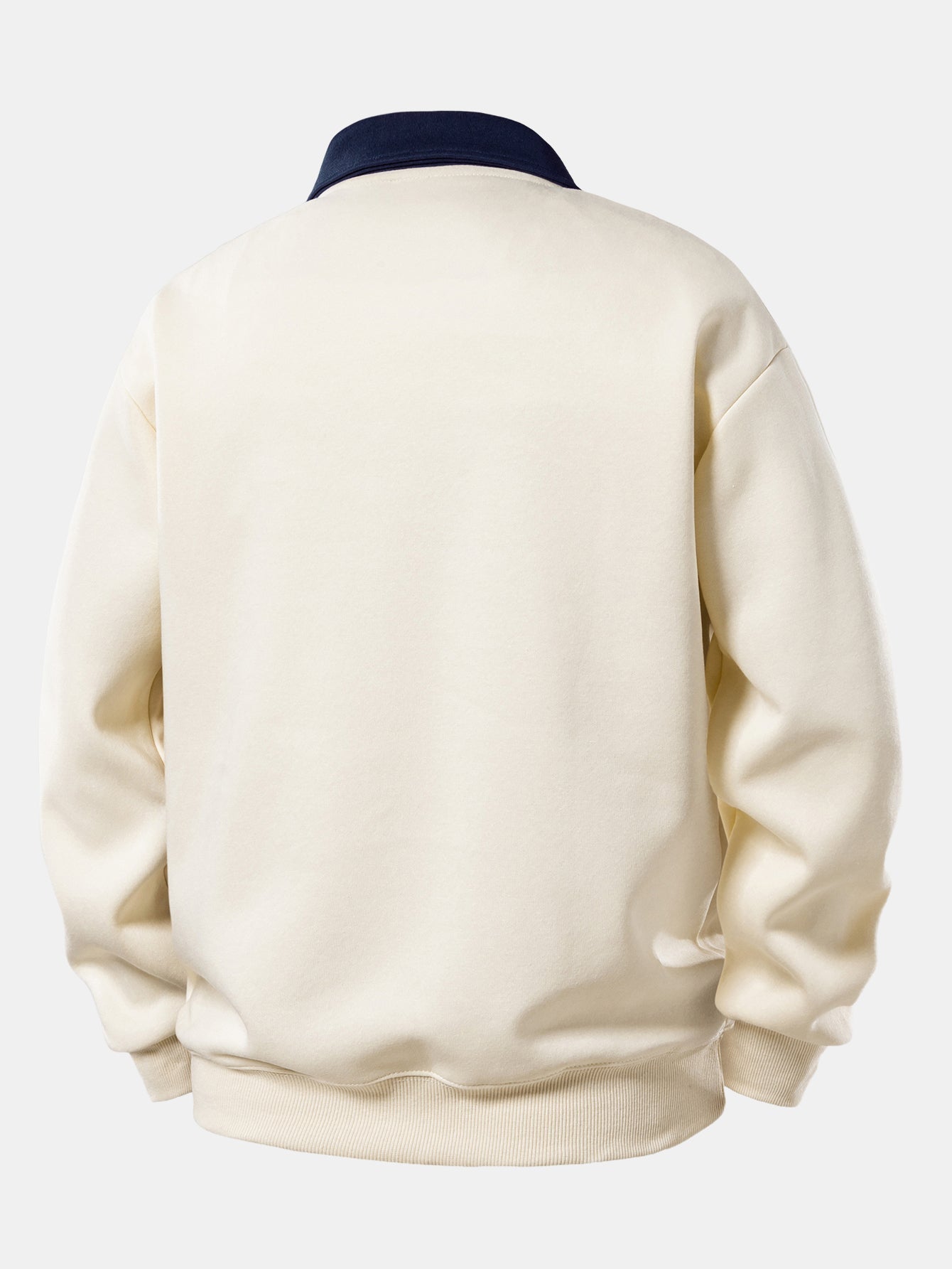 Relax Fit Milano Print Contrast Polo Sweatshirt & Straight Leg Pleated Pintuck Sweatpants