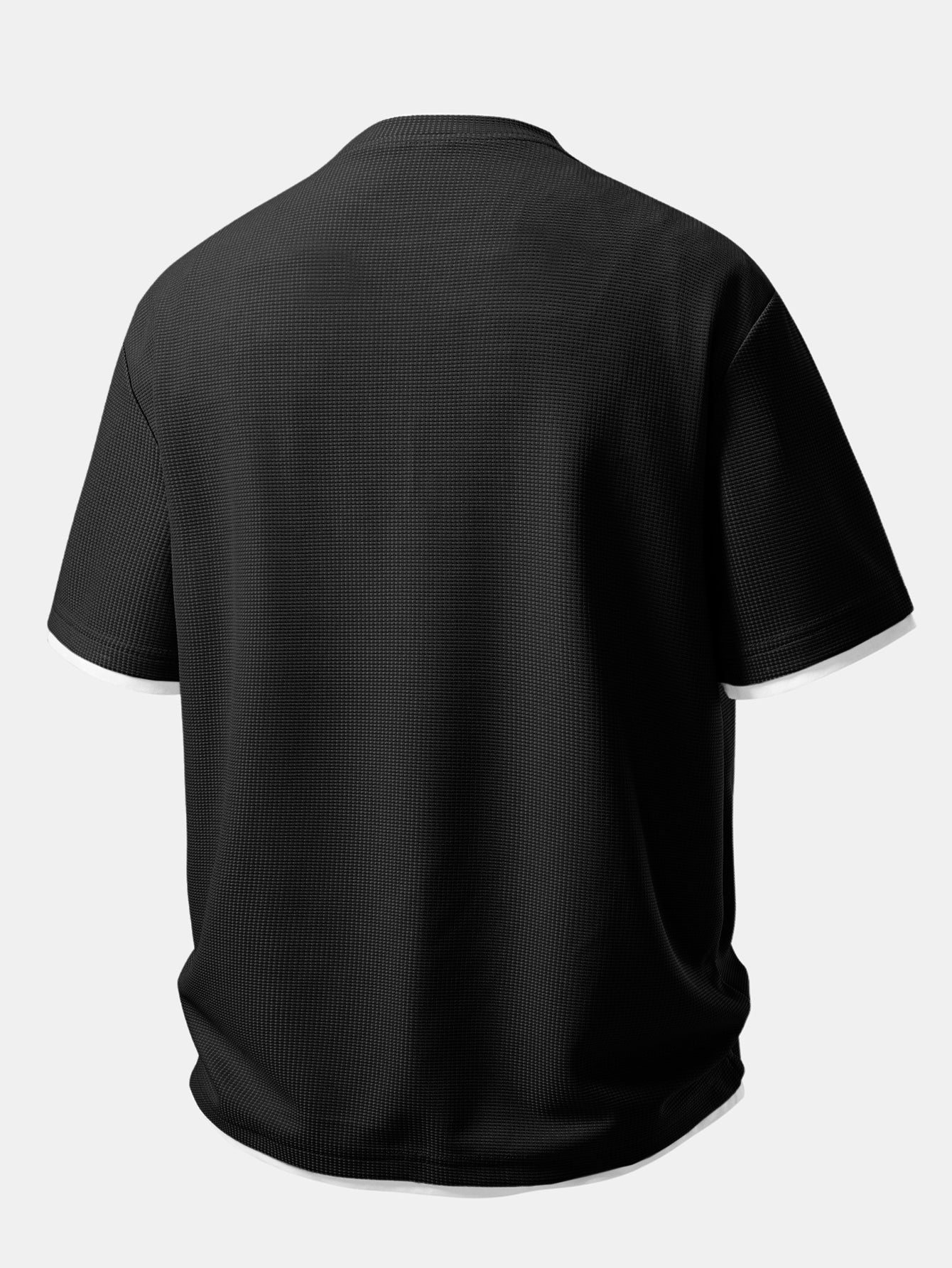 Relax Fit 2 In 1 Waffle Crew Collar T-Shirt & Waffle 7″ Shorts