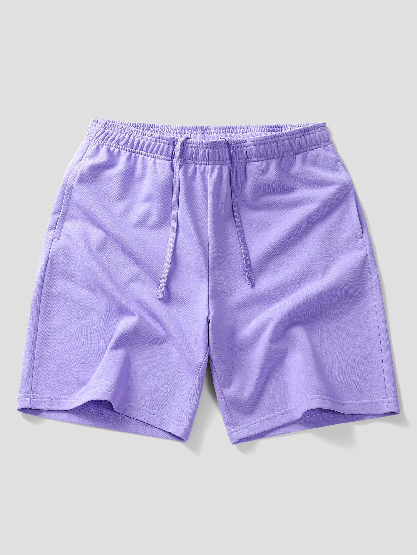 Relax Fit Purple Hat Ghost Print Cotton T-Shirt & Cotton Drawstring 7" Shorts