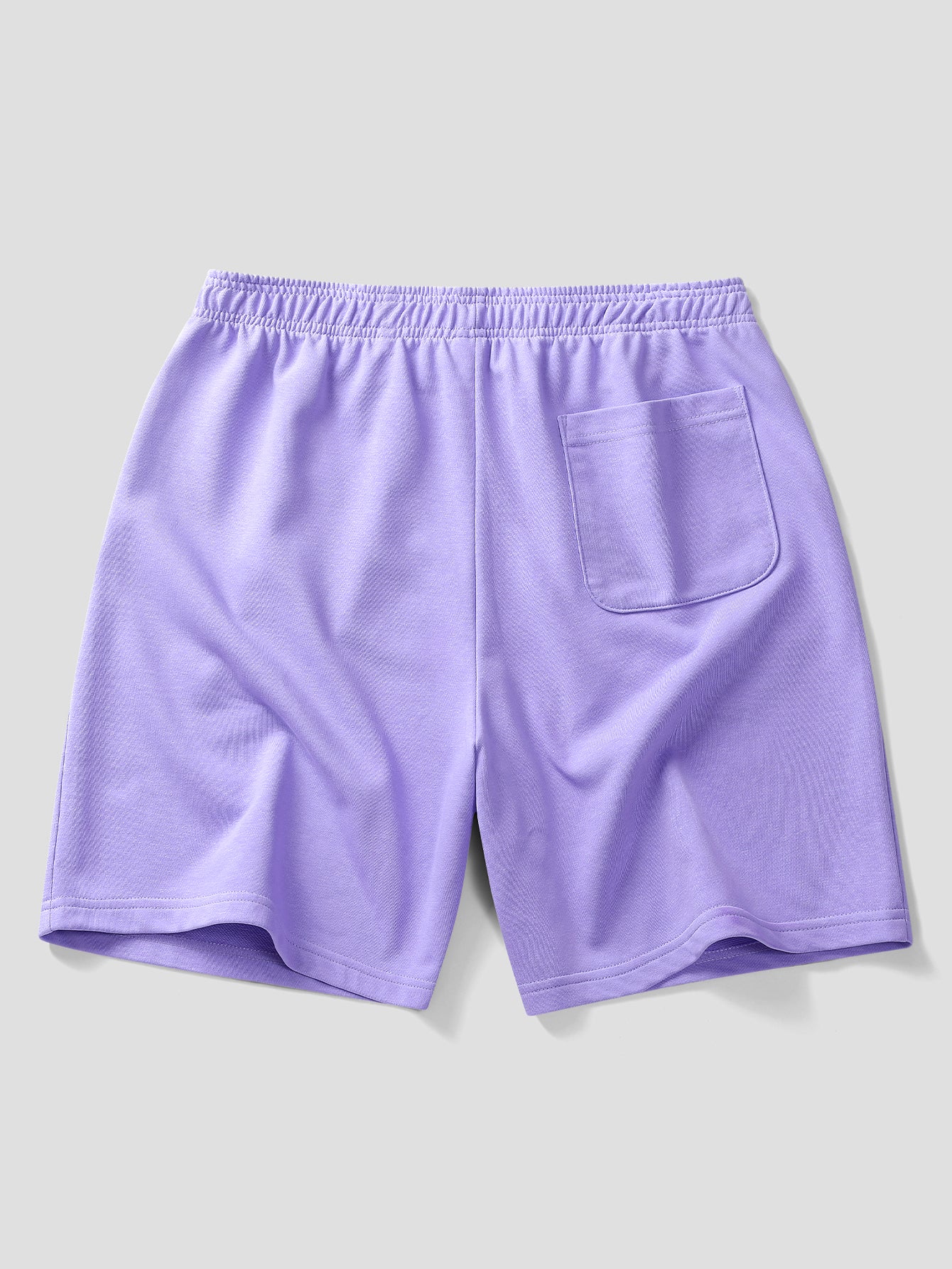Relax Fit Purple Hat Ghost Print Cotton T-Shirt & Cotton Drawstring 7" Shorts