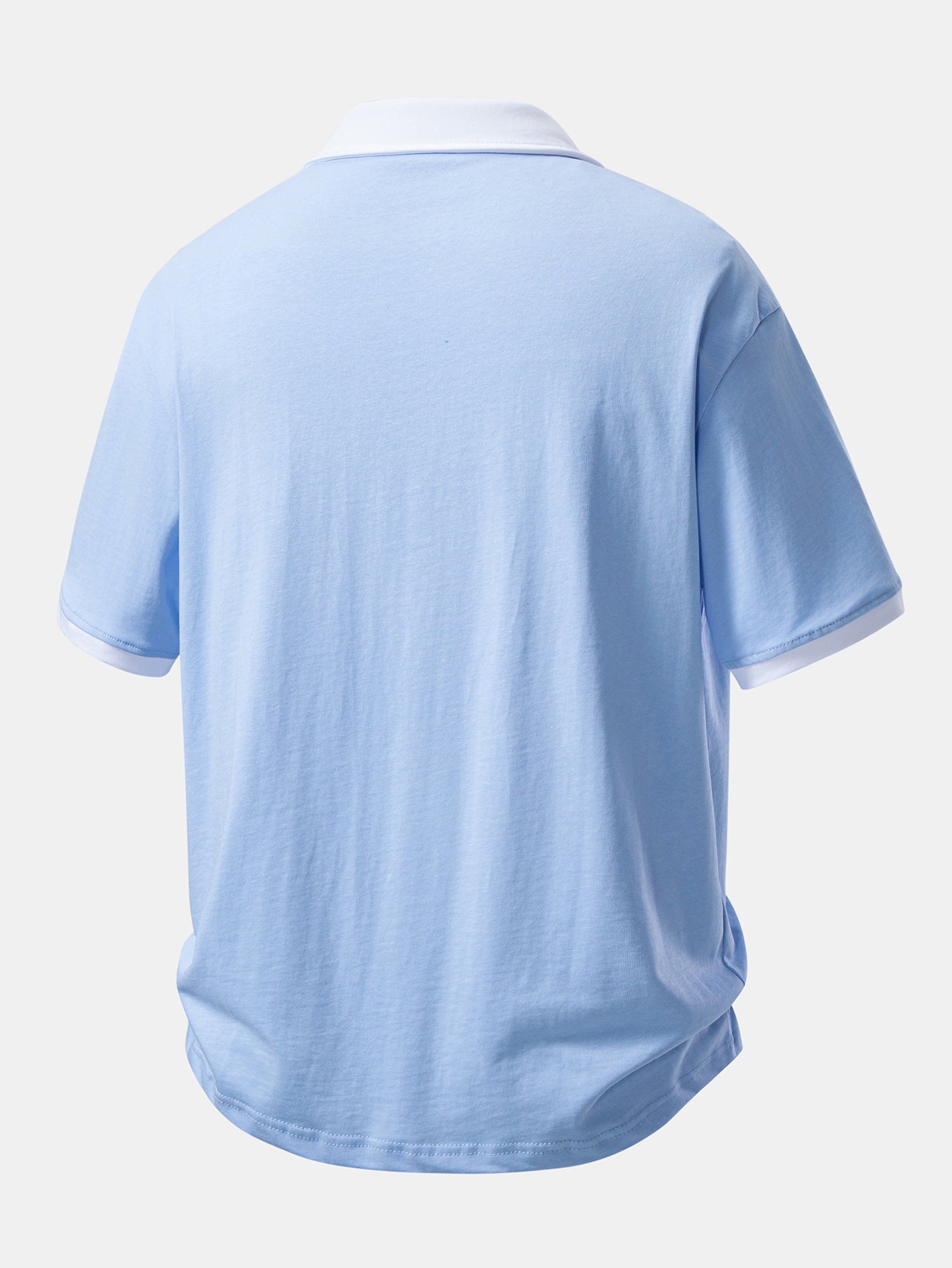 Relax Fit Contrast Cotton Polo & Cotton Drawstring 7" Shorts