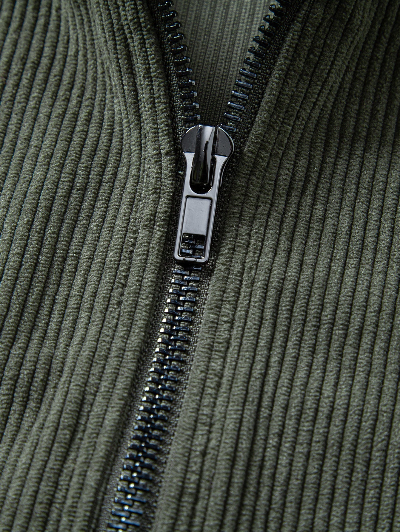 Quarter Zip Corduroy Raglan Sleeve Sweatshirt & Straight Leg Corduroy Pants