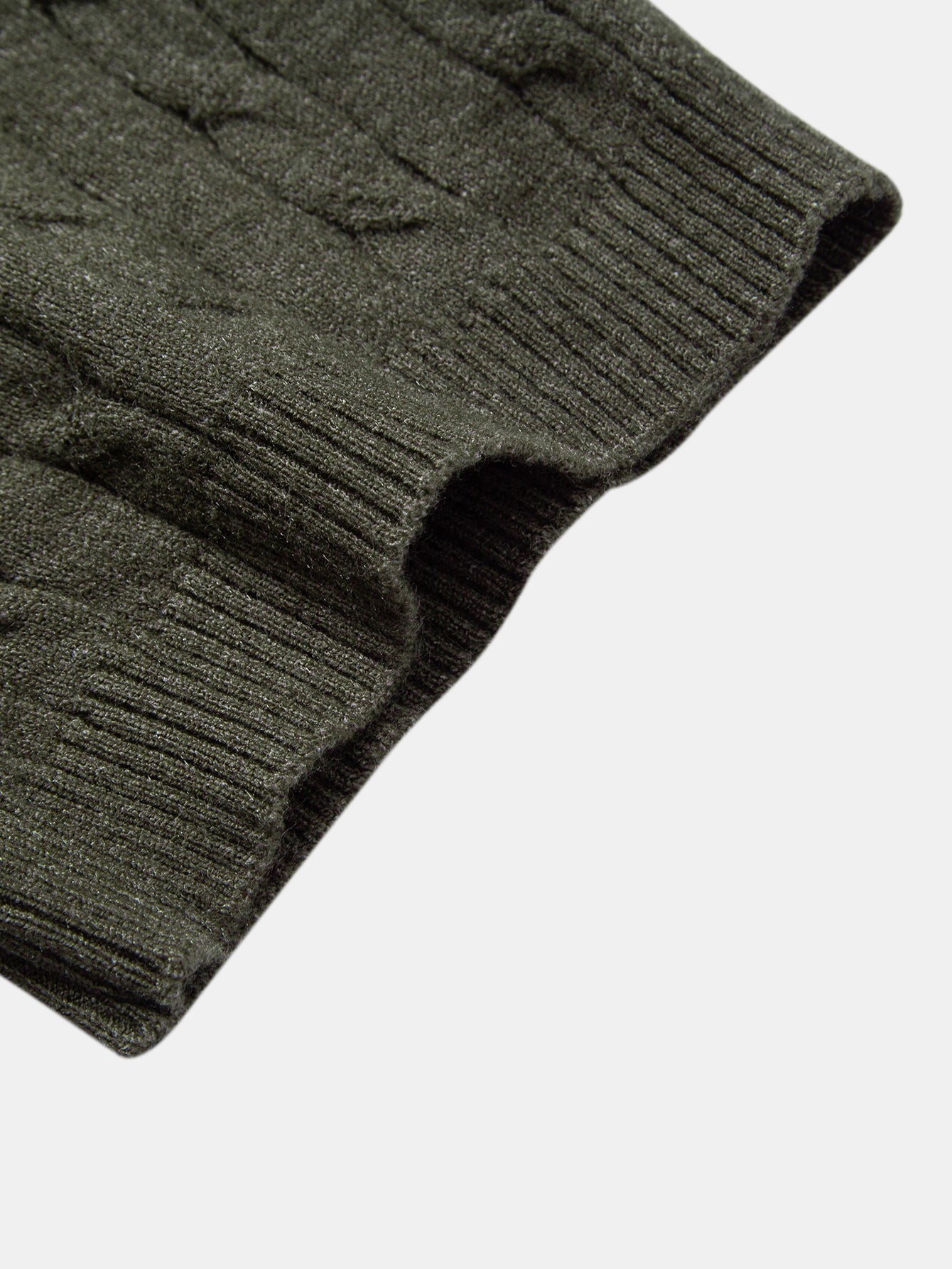 Twisted Jacquard Knit Polo & Elastic Waist Straight Leg Trousers