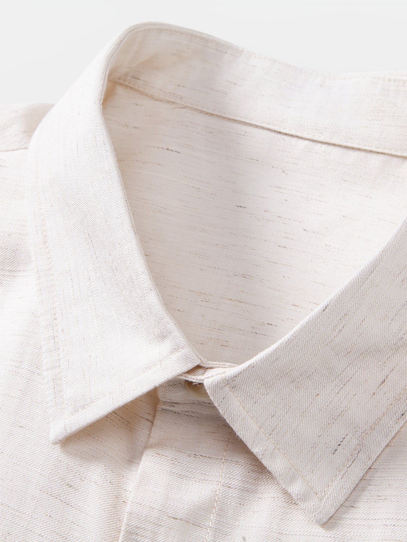 Linen Rayon Blend Button Up Shirt & Crinkle Textured Drawstring 5" Shorts