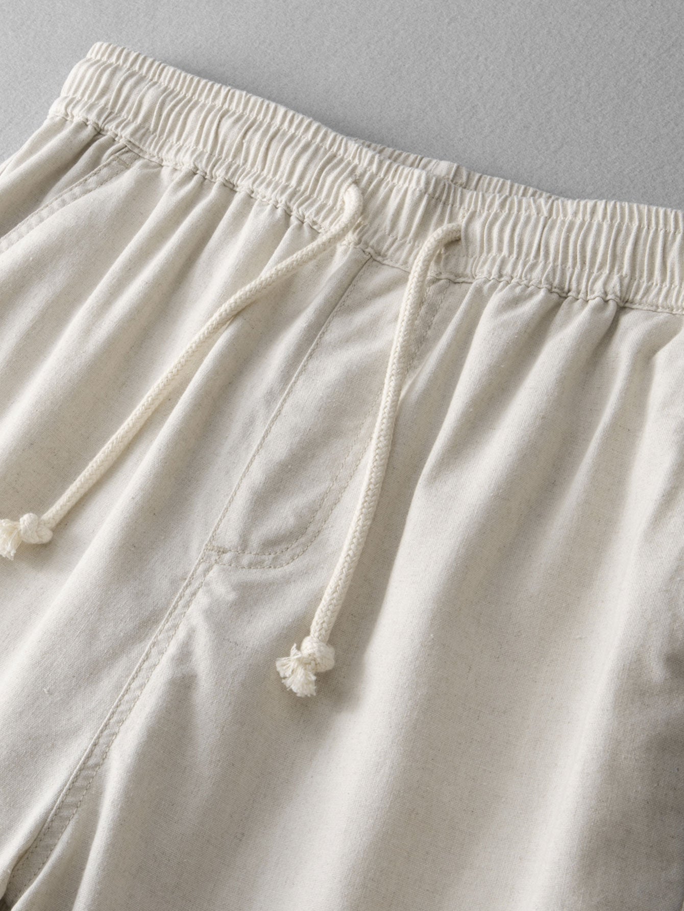 Stripe Linen Look Button Up Shirt & Straight Leg Linen Pants