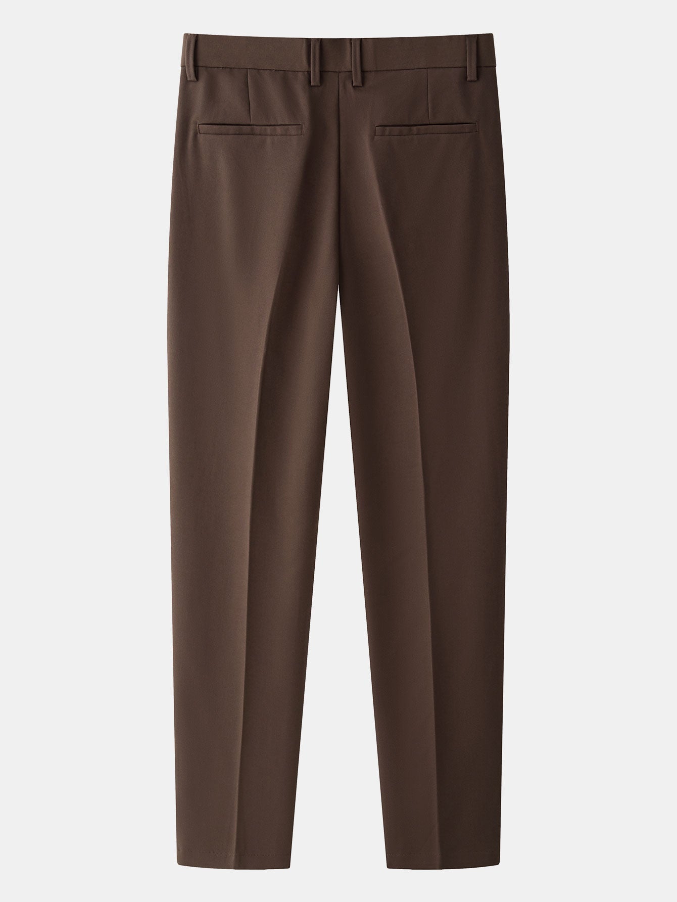 Stripe Johnny Collar Knit Polo & Slim Fit Tapered Trousers