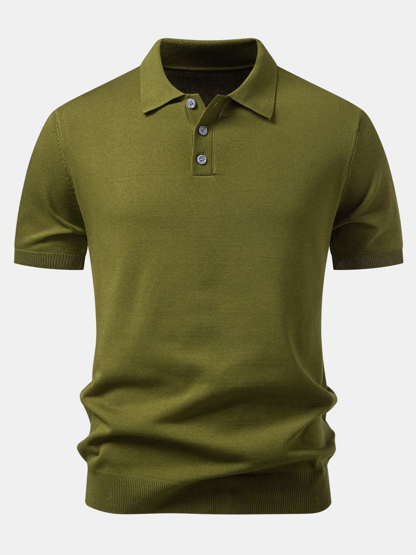 Basic Knit Polo & Knit Shorts