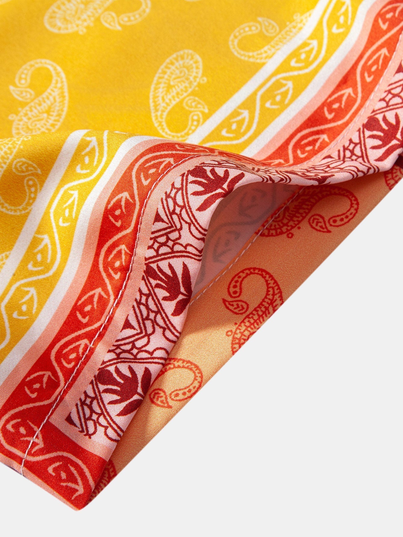 Paisley Bottle Button Up Shirt & Swim Shorts