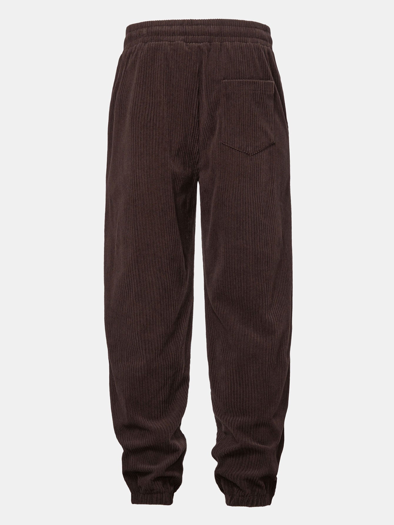 Relax Fit Quarter Zip Ethnic Geometric Patchwork Teddy Sweatshirt & Corduroy Jogger Pants