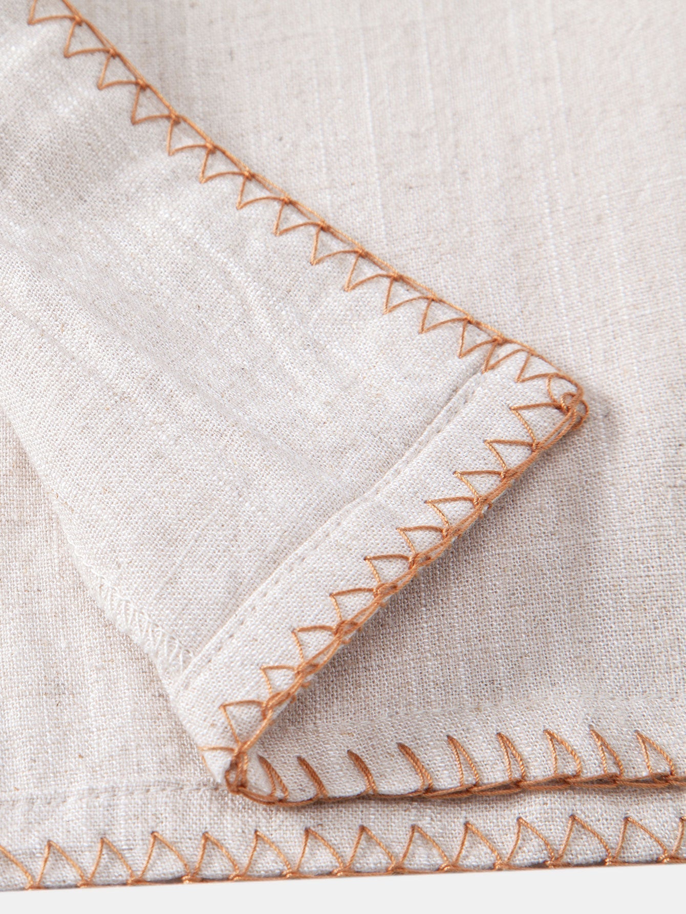 Contrast Stitching Linen Rayon Blend Cuban Shirt & Crinkle Textured Drawstring 5" Shorts